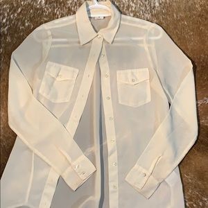 Off white button up blouse Vero Moda